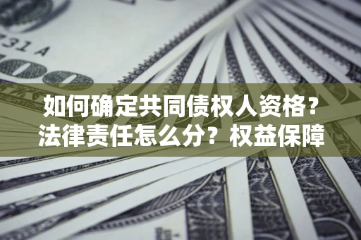 北京如何确定共同债权人资格？法律责任怎么分？权益保障技巧揭秘！