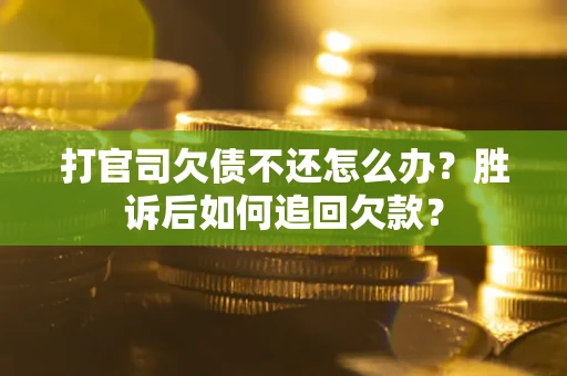 北京打官司欠债不还怎么办？胜诉后如何追回欠款？