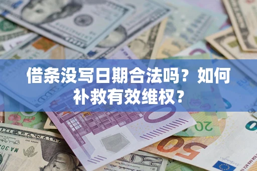 北京借条没写日期合法吗？如何补救有效维权？