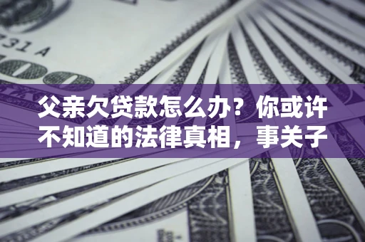 北京父亲欠贷款怎么办？你或许不知道的法律真相，事关子女未来